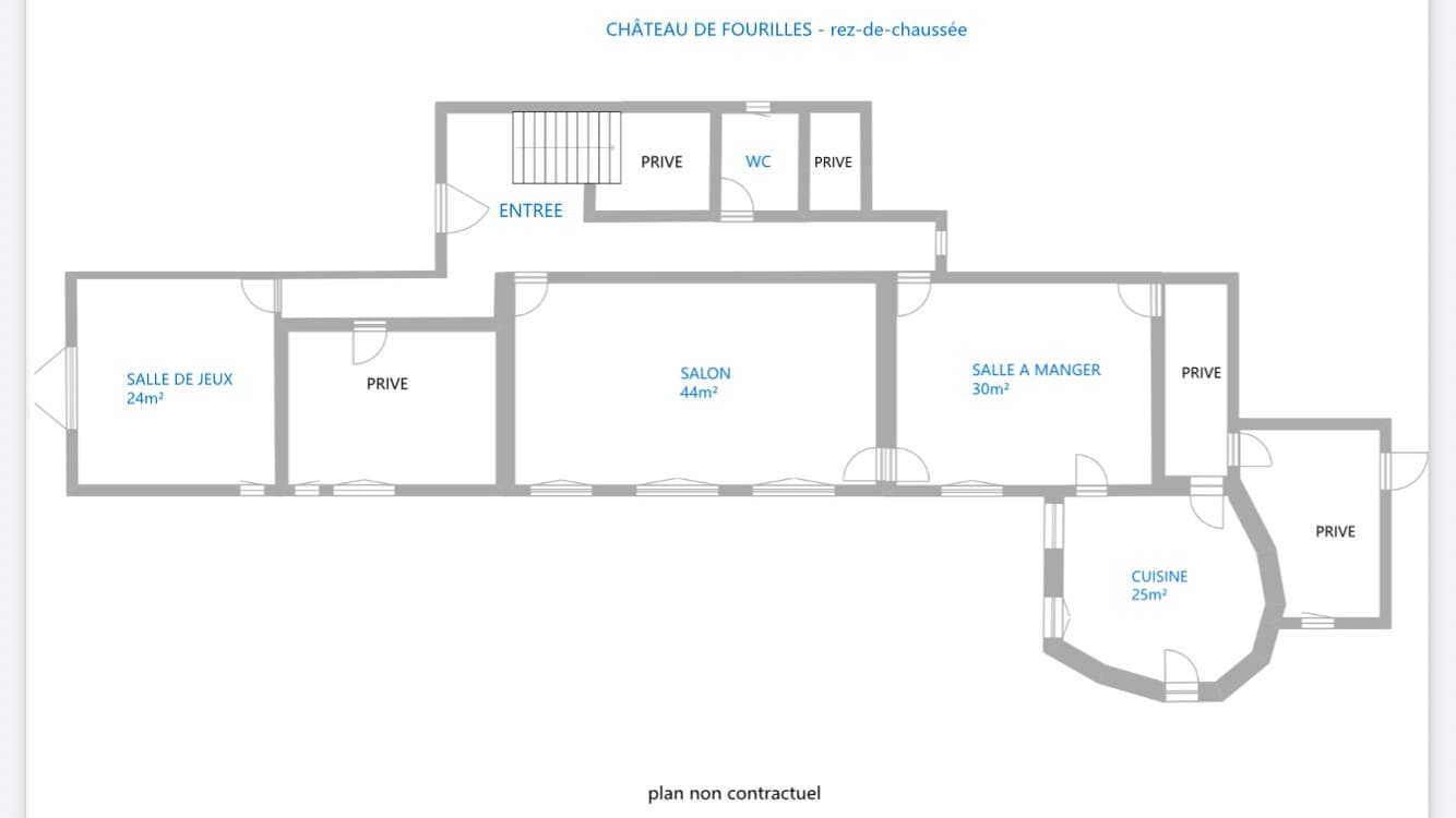 Plan du rez-de-chaussée
